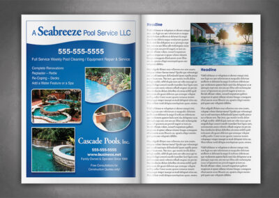 Full page Cascade Pools ad